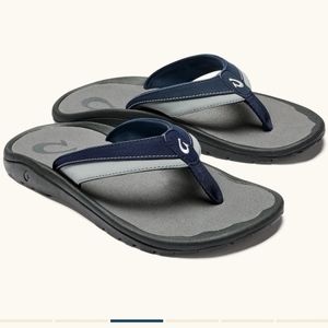 OluKai Men's Sandals Ohana Koa Trench Blue 11M New With Tags